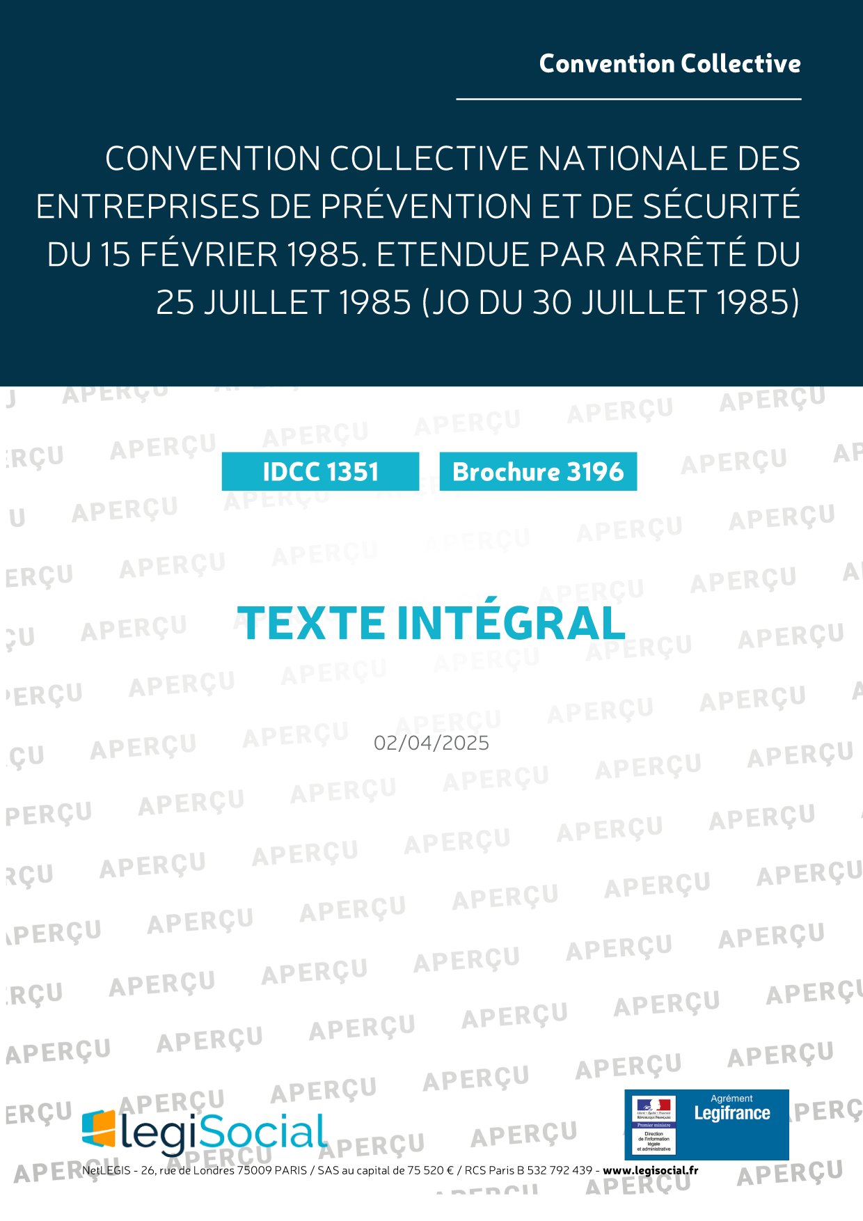 Convention collective nationale des entreprises de prévention et de ...