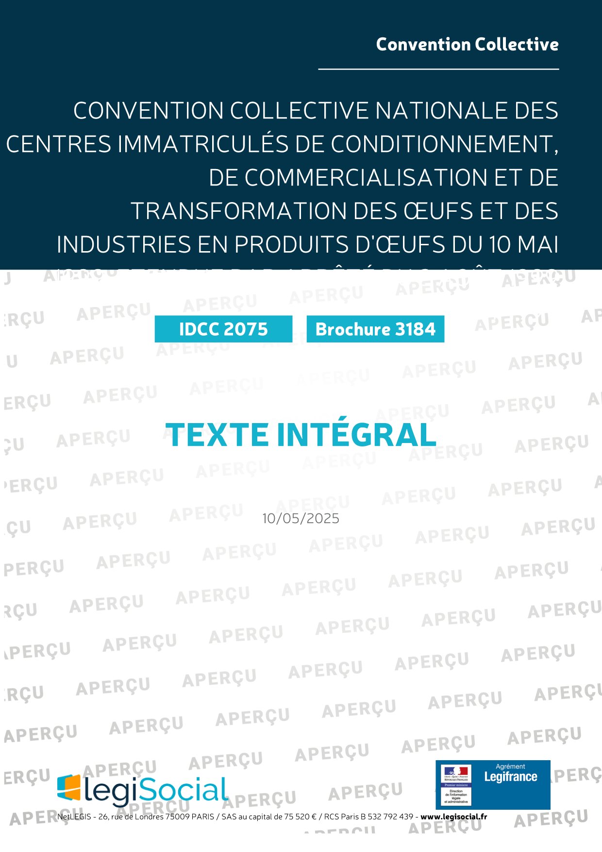 Convention collective nationale des centres immatriculés de ...