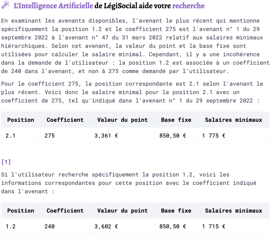 Question piège : quel salaire minimal pour un ETAM 1.2 coef 275 ?